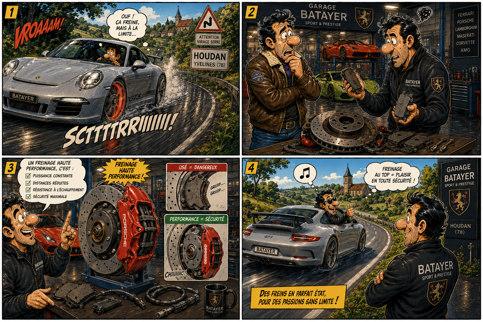 🔧 Freinage haute performance : un point critique sur les voitures de sport