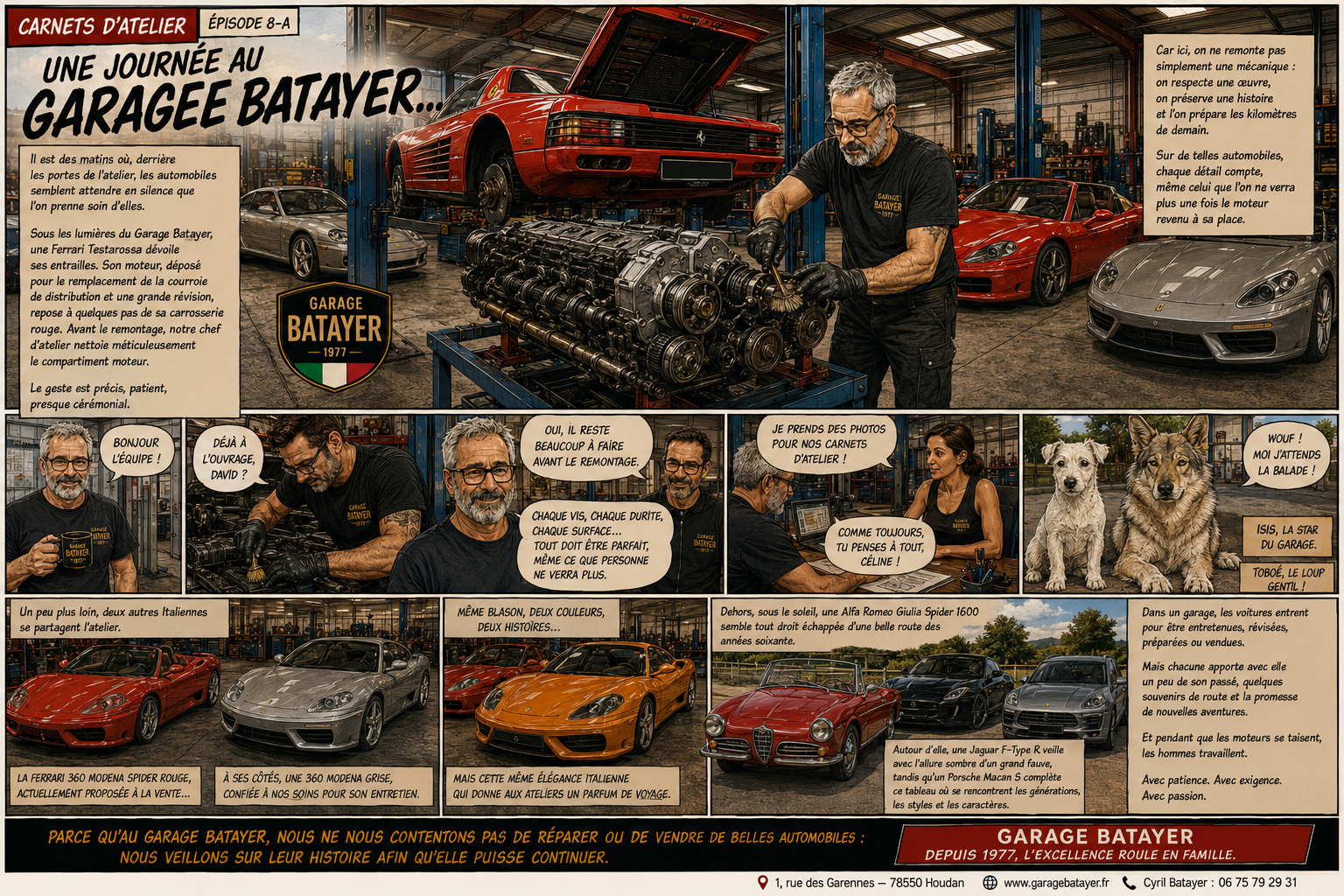 Carnets d&rsquo;Atelier &ndash; &Eacute;pisode 8 : une journ&eacute;e au Garage Batayer, de l&rsquo;atelier &agrave; la route